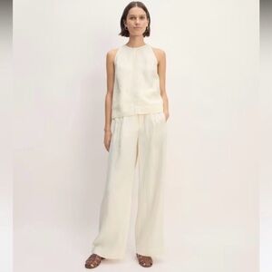 EVERLANE Cream Linen Pants